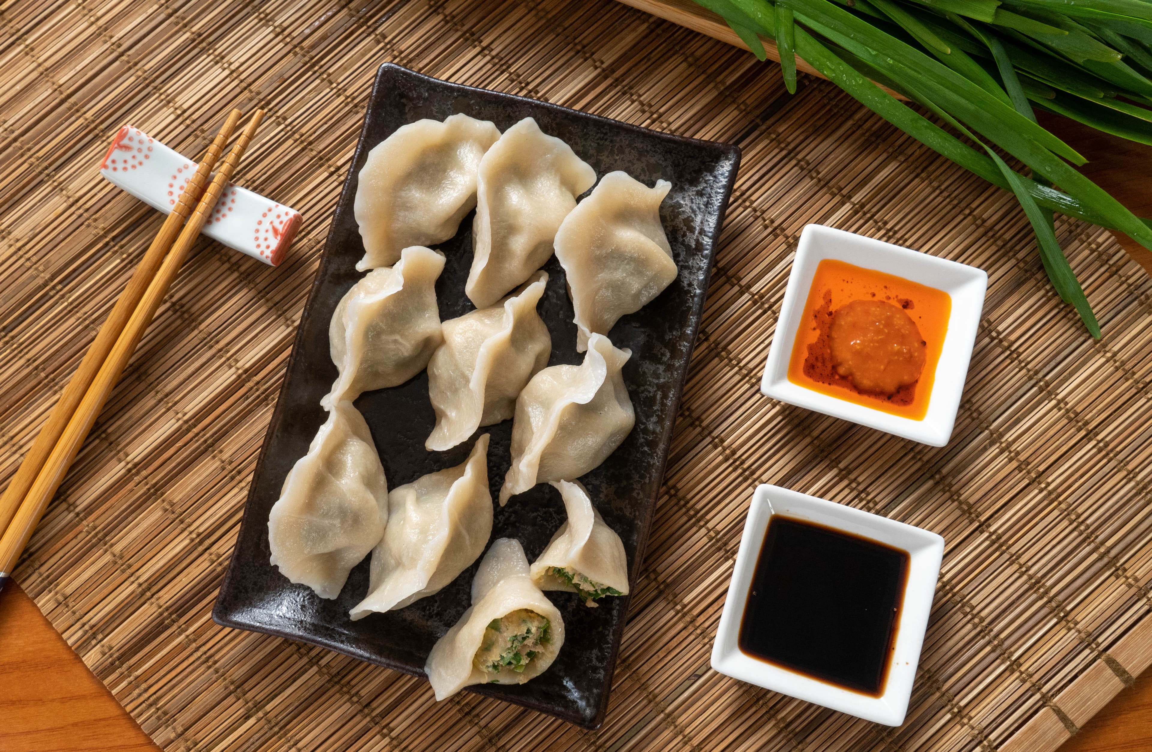 Pork & Dill Dumpling - Succulent pork dumplings enhanced with the vibrant and aromatic taste of baby di | Dumpling