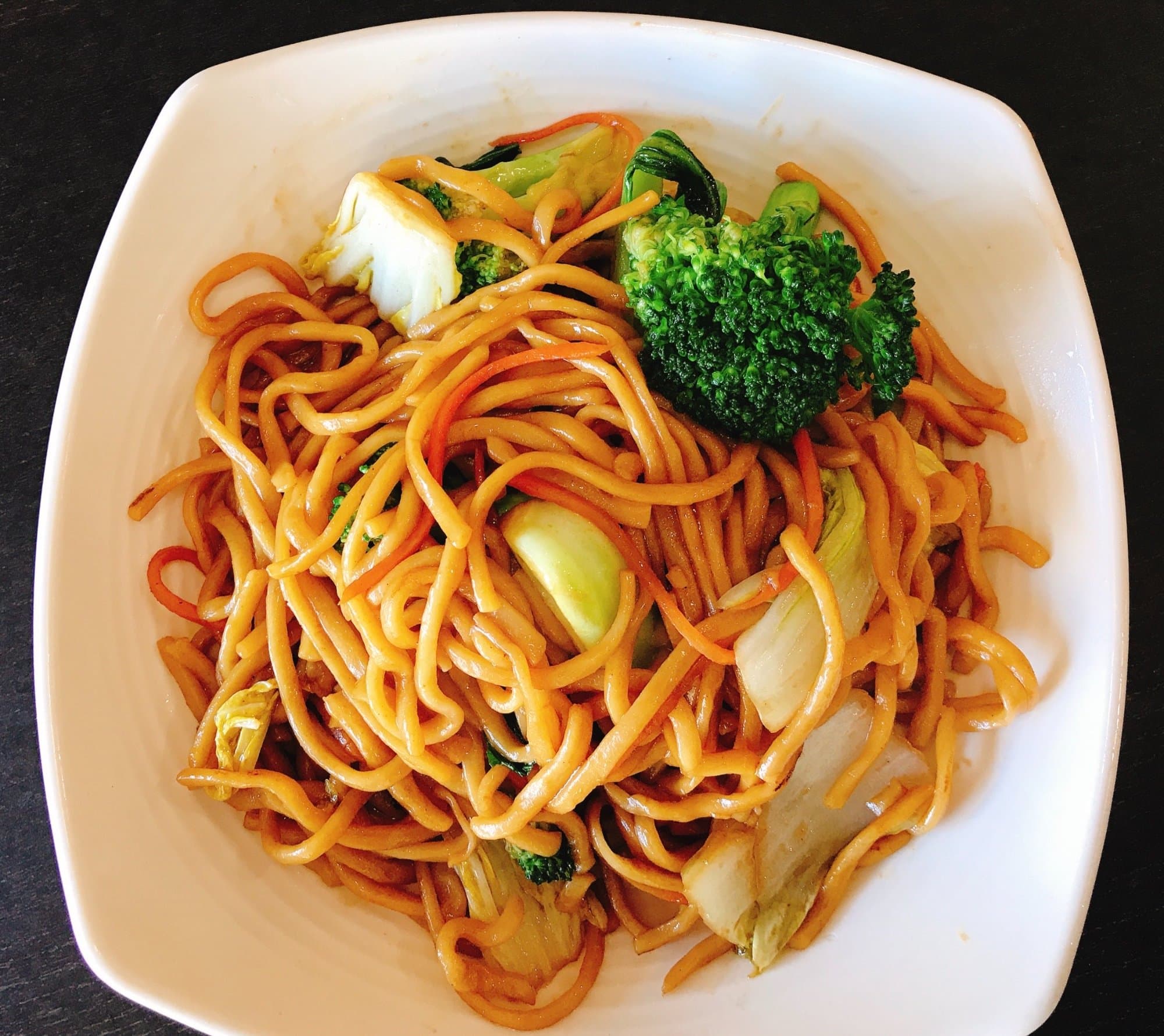 Vegetable Chow Mein - Stir-fried fresh noodles with a colorful assortment of vegetables, such as carro | Chow Mein