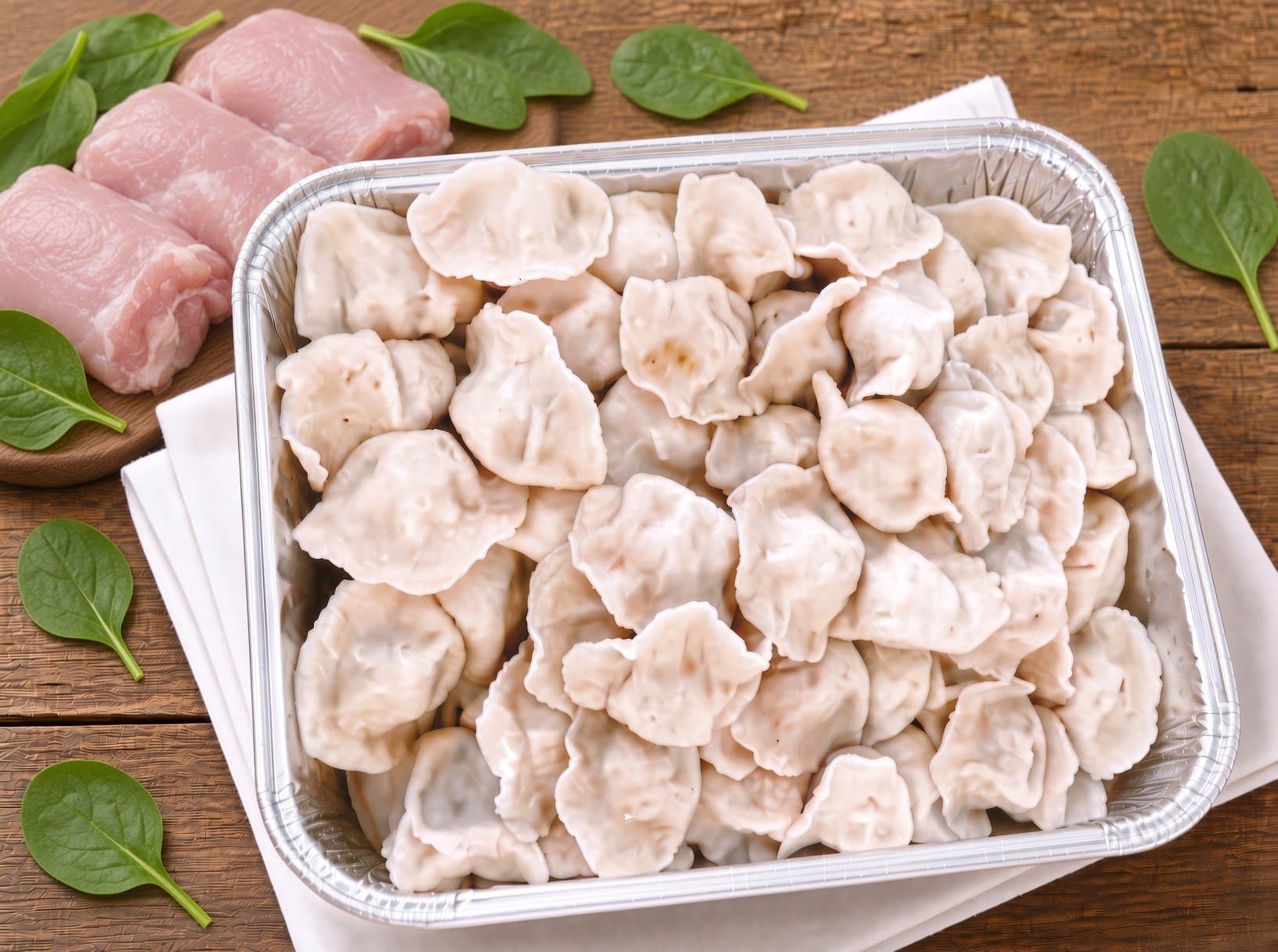菠菜鸡肉水饺