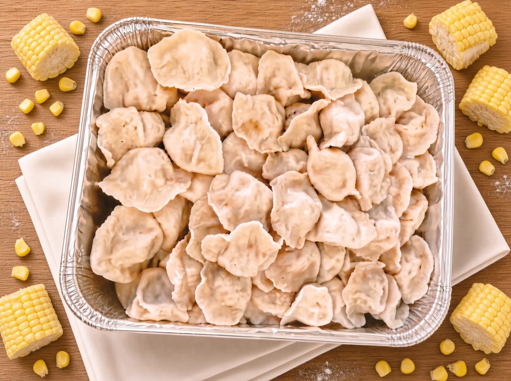 玉米鸡肉水饺